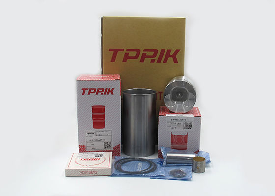 4JB1 Cylinder Liner Kit Sleeves Square Bottom Piston For EX60-3  SK60-3  SK60-5 Excavator